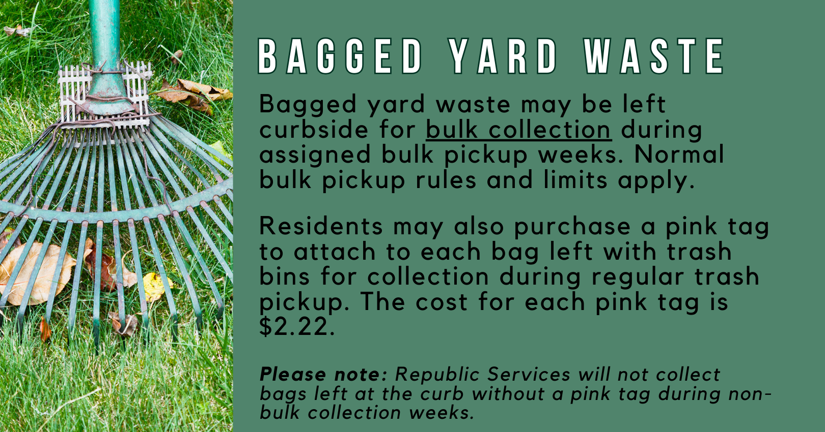 bagged yard waste