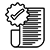 An image of a list with a checkmark