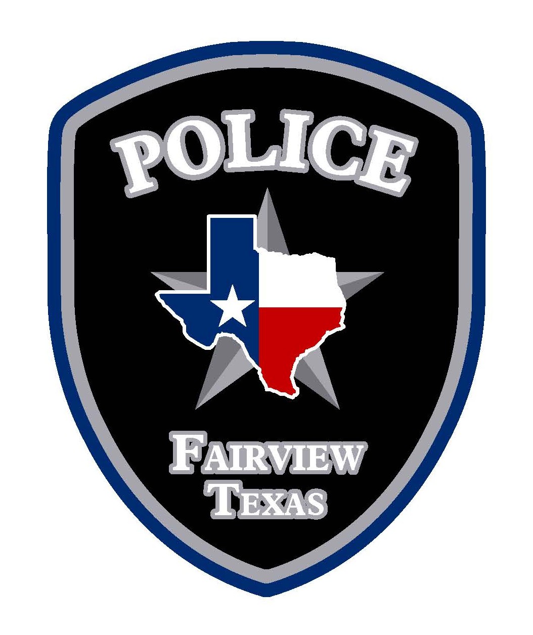 An image of the Fairview Police uniform patch