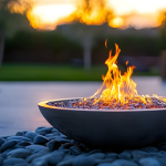 Image of a backyard fire pit
