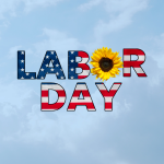 Image of the words "Labor Day"