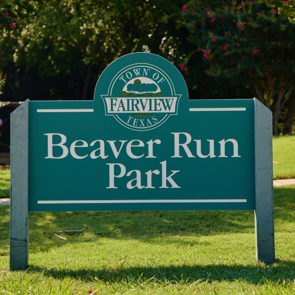 Image of the monument sign at Beaver Run Park